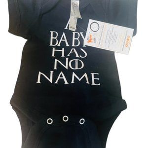 Game of Thrones one piece baby creeper snapsuit No Name NWT tags
